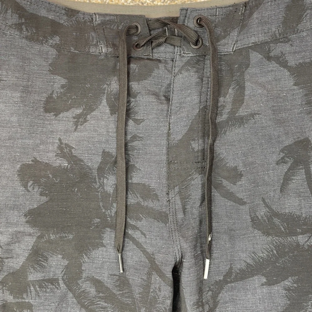 Rip Curl Board Shorts Mens 30 Dark Grey Palm Tree Print Swim Trunks CBOVC7‎